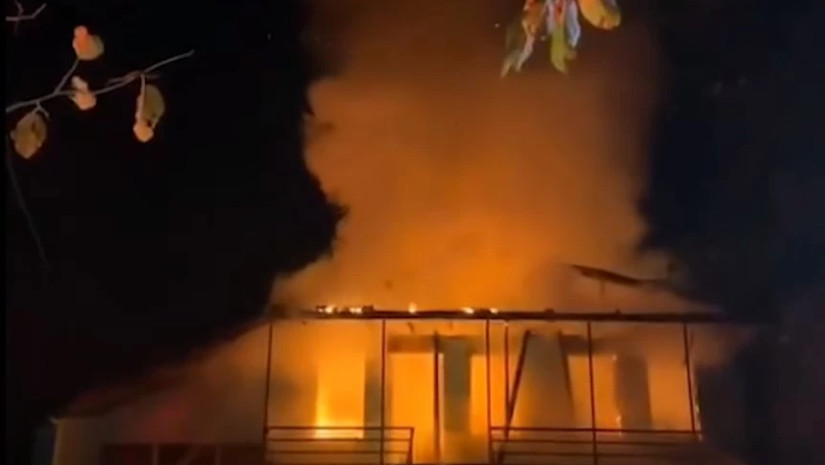 🎥 სოფელ საყულიაში საცხოვრებელი სახლი დაიწვა